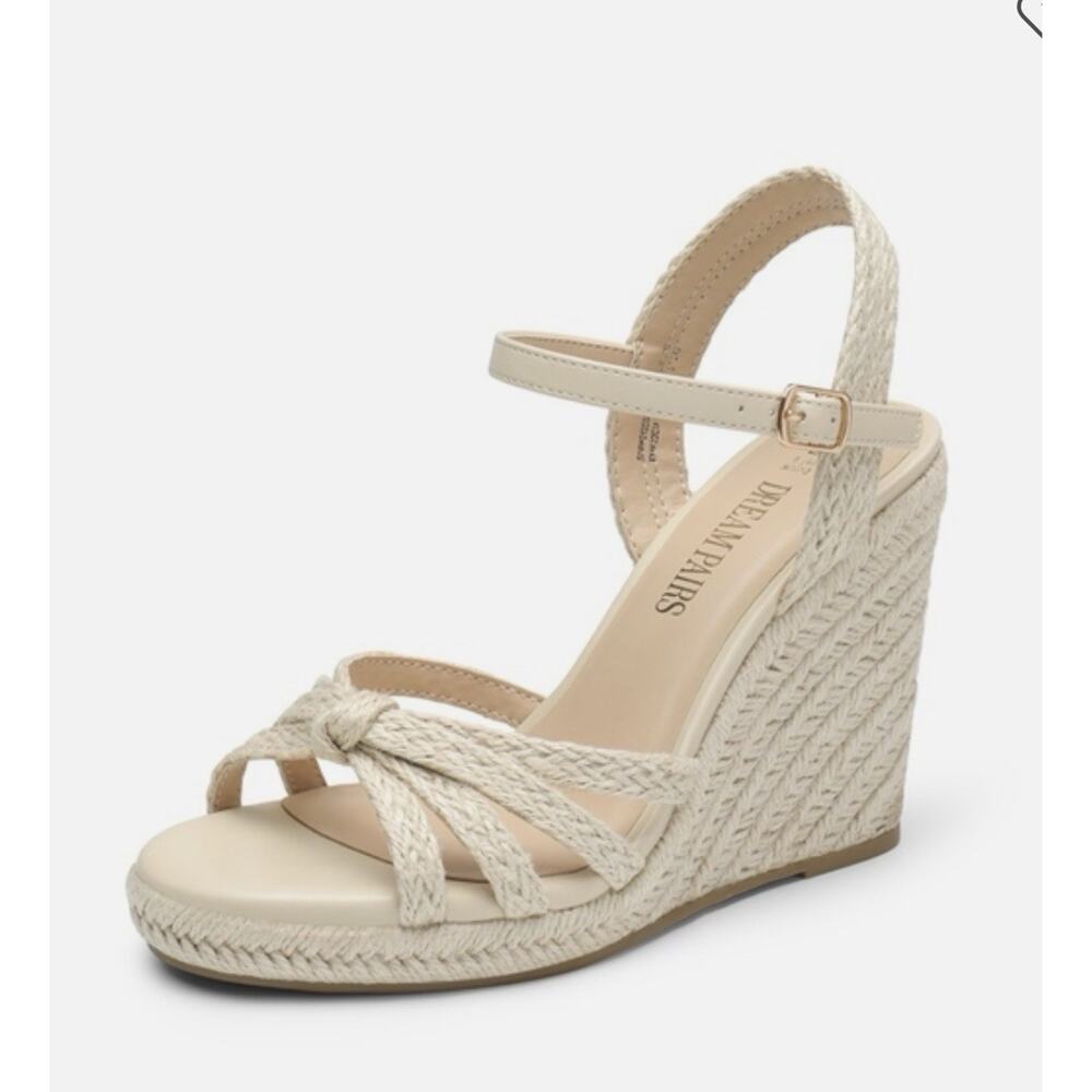 Women’s 11 Espadrille Woven Wedge Sandals Ankle Strap Comfort Classic Prep Beach